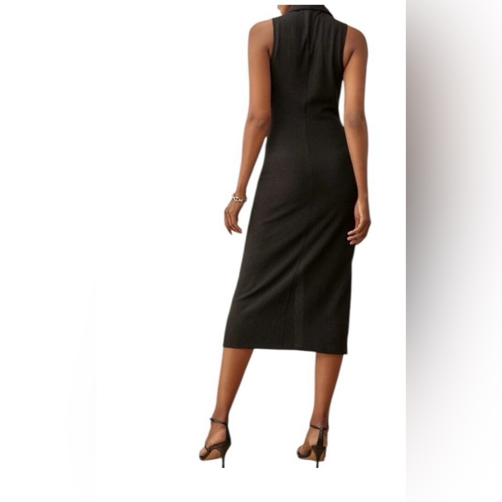 Reformation Cielo Knit Black Dress Sleeveless Button Down size medium - Picture 2 of 10